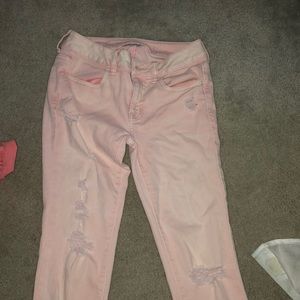 AMERICAN EAGLE Super Stretch Distressed Jeans